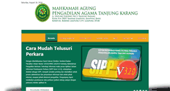 Desktop Screenshot of pa-tanjungkarang.go.id