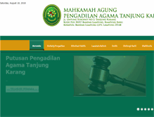 Tablet Screenshot of pa-tanjungkarang.go.id